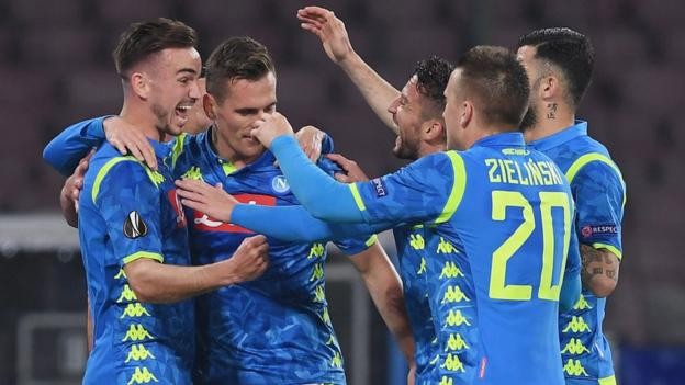 Napoli in comfortable win over Salzburg - Europe League round-up