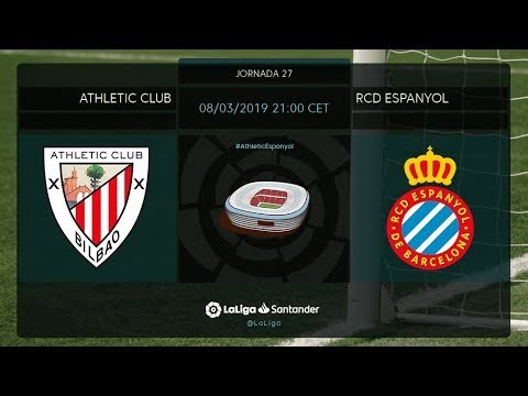 Calentamiento Athletic Club vs RCD Espanyol