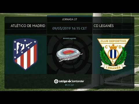 Calentamiento Atlético de Madrid vs CD Leganés