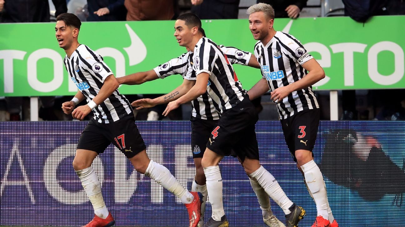 Newcastle come from two goals down to beat Everton