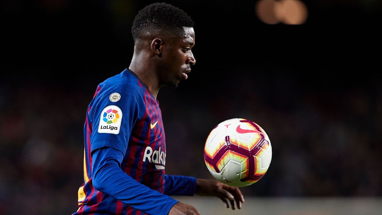 Ousmane Dembele in doubt for Barcelona-Lyon after hamstring injury