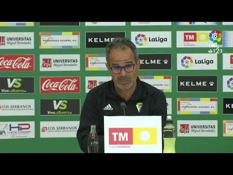 Rueda de prensa de Álvaro Cervera tras el Elche CF vs Cádiz CF (1-0)