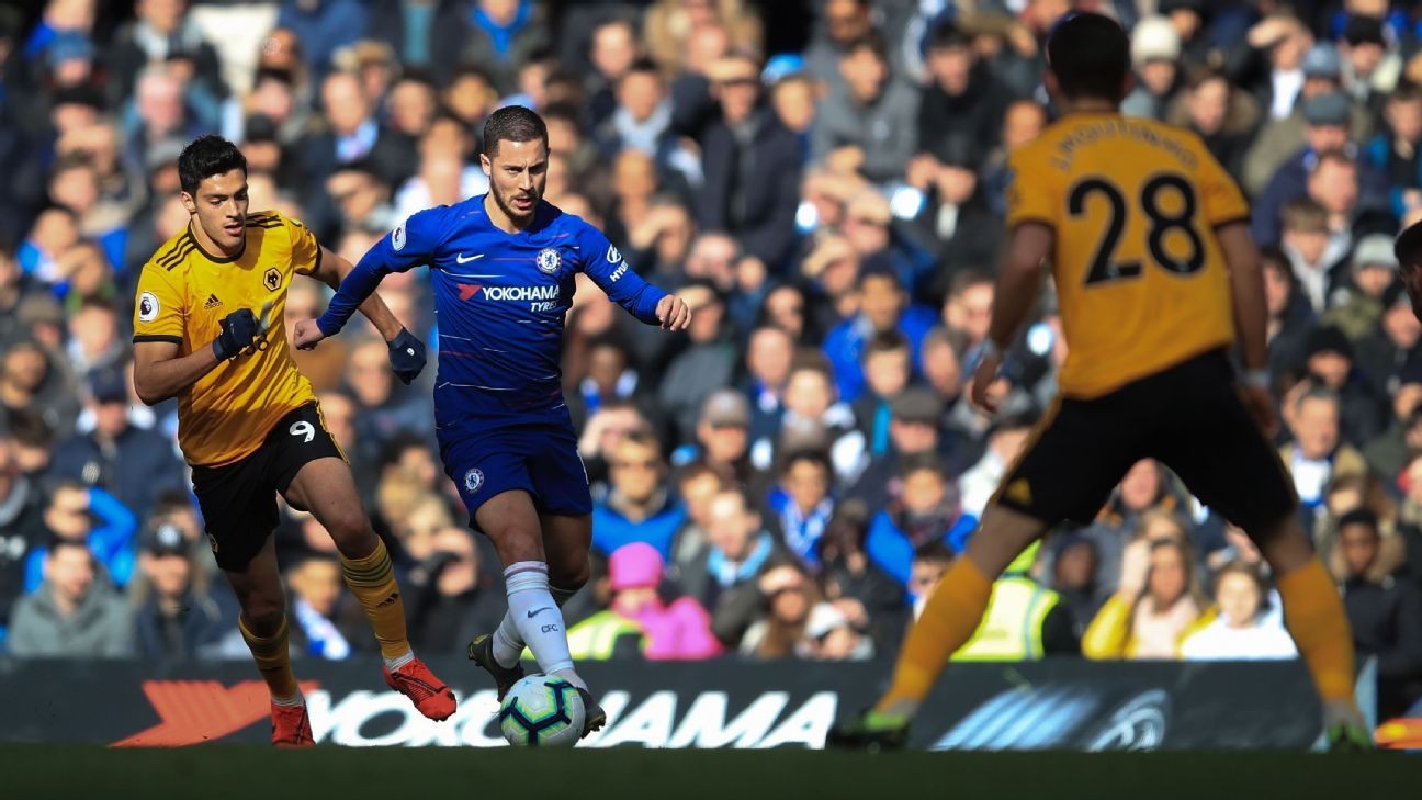 Hazard rescues Chelsea against Wolves at Stamford Bridge