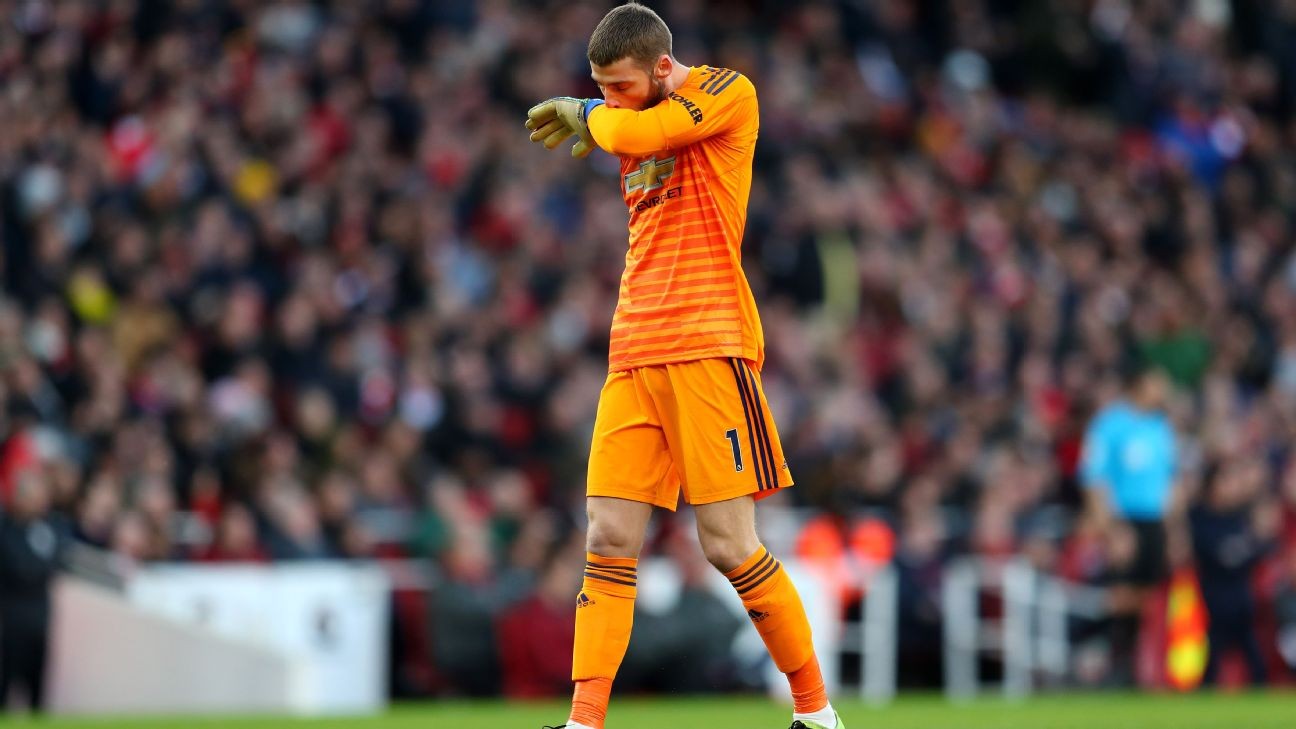 De Gea's error, Lukaku's miss doom Man United to defeat at Arsenal