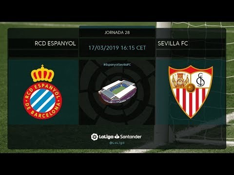 Calentamiento RCD Espanyol vs Sevilla FC