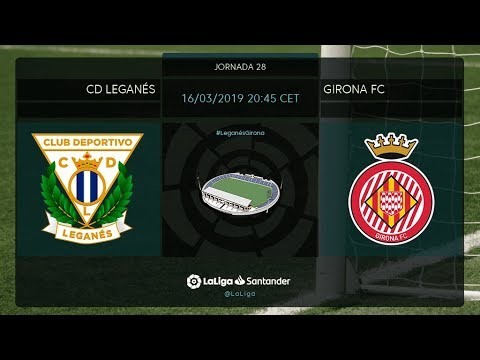 Calentamiento CD  Leganés vs Girona FC