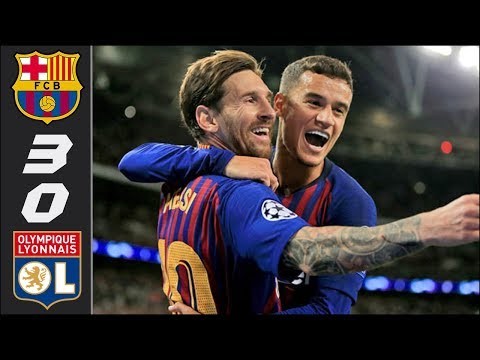 Barcelona vs Lyon 3-0 - All Goals & Highlights - 2019 (Last Matches)