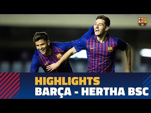 [HIGHLIGHTS] YOUTH LEAGUE: FC Barcelona 3-0 Hertha Berlin