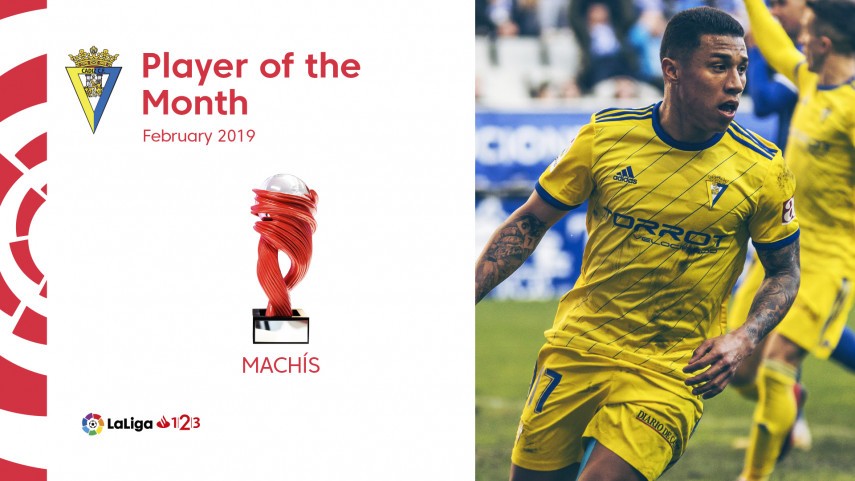 Darwin Machis, LaLiga 1|2|3 Player of the Month for February