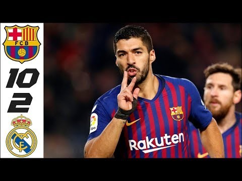 Barcelona vs Real Madrid 10-2 - All Goals & Extended Highlights - 2019 (Last Matches)