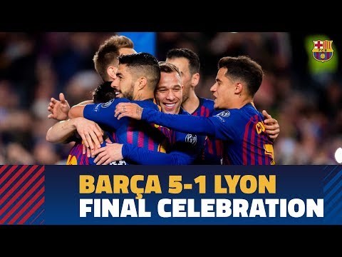 BARÇA 5-1 LYON | Camp Nou celebrates a place in the Champions League quarter finals