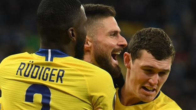 Dynamo Kiev 0-5 Chelsea: Olivier Giroud hits hat-trick as Blues record thumping win