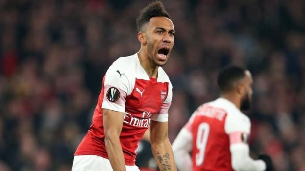 Arsenal 3-0 Rennes (agg: 4-3): Pierre-Emerick Aubameyang inspires Europa League comeback