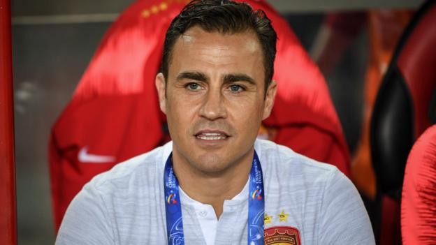 Fabio Cannavaro named China's new head coach