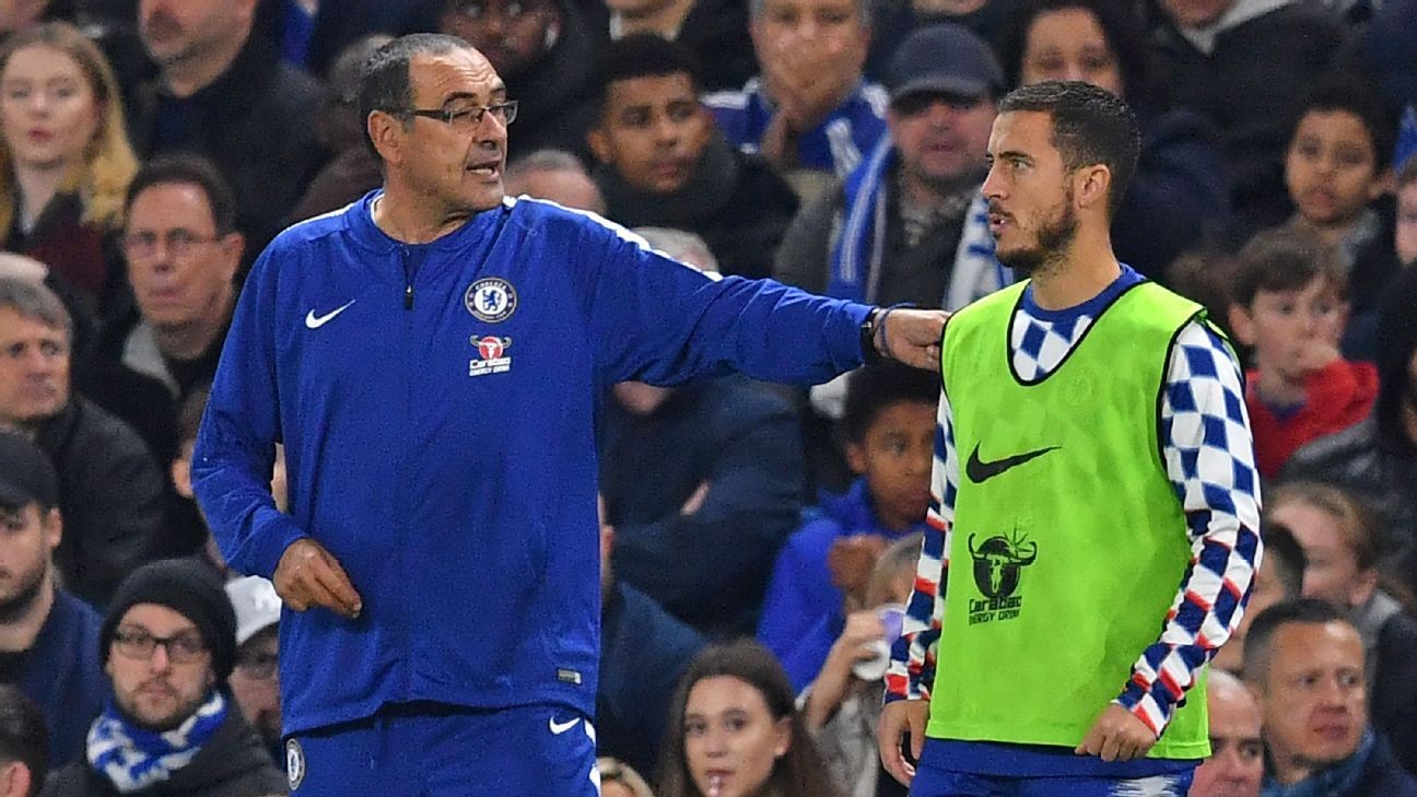Sarri on Hazard's Real Madrid links: Chelsea won't force him to stay