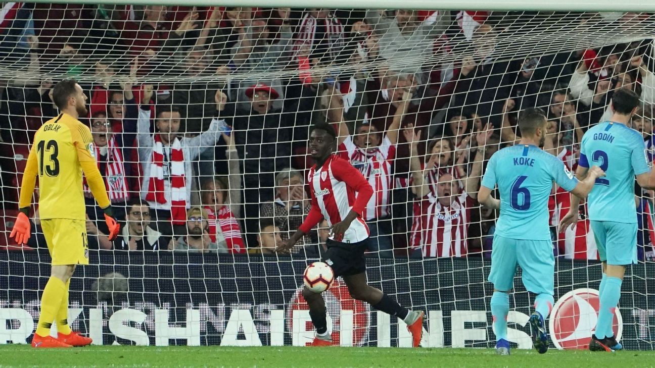 Atletico Madrid title hopes hit by soft defeat at Athletic Bilbao