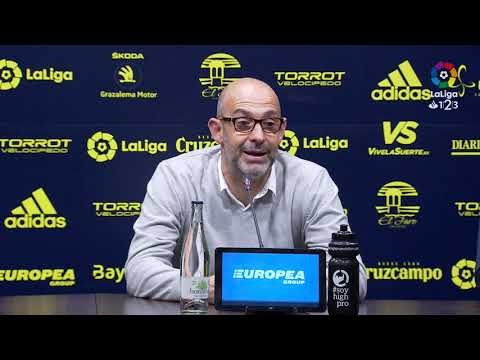 Rueda de prensa de Jiménez Monteagudo tras el Cádiz CF vs CD Lugo (1-1)