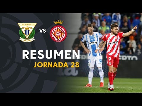 Resumen de CD Leganés vs Girona FC (0-2)