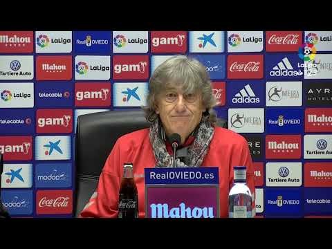 Rueda de prensa de Enrique Martín tras el Real Oviedo vs Nàstic (2-0)