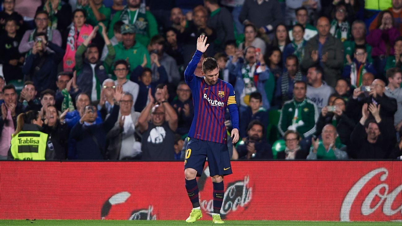 Messi applauded by Betis fans after hat trick: 'I'm really grateful'