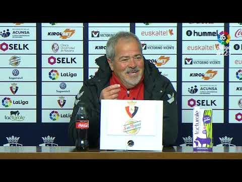 Rueda de prensa de Antonio Iriondo tras el CA Osasuna vs CF Rayo (3-0)