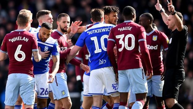 Birmingham City & Aston Villa fined £5,000 for failing to control players in Second City derby