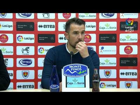 Rueda de prensa de Aritz López Garai tras el CD Numancia vs Málaga CF (1-1)