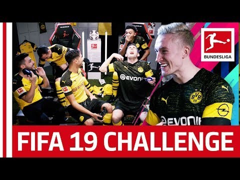 Borussia Dortmund - FIFA 19 Challenge - Reev, Sancho & Pulisic vs. DJ Mariio, Alcacer & Hakimi