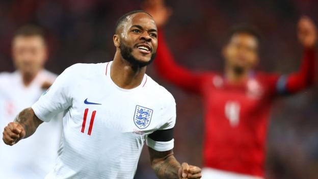 England 5-0 Czech Republic: Raheem Sterling hat-trick in opening Euro 2020 qualifier