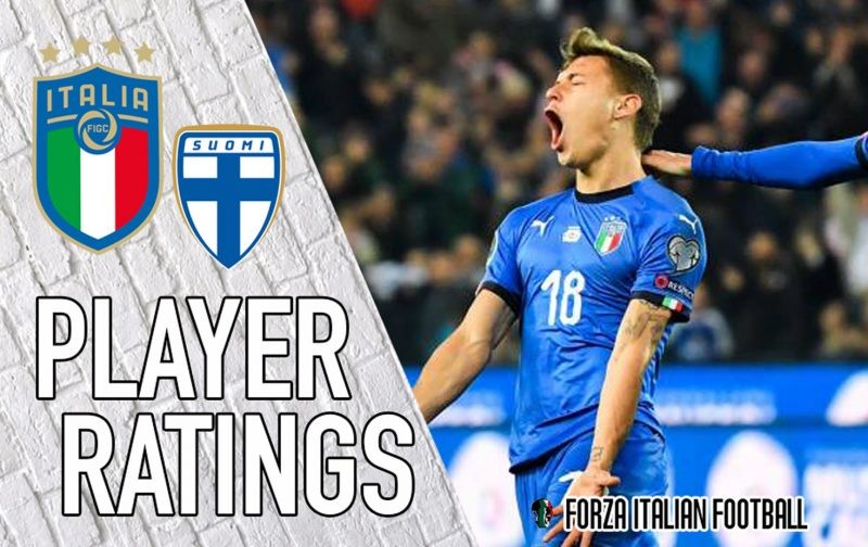 Italy player ratings: Barella blasts Azzurri past Finland