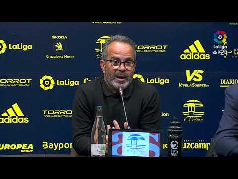Rueda de prensa de Álvaro Cervera tras el Cádiz CF vs Córdoba CF (1-1)