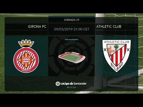 Calentamiento Girona FC vs Atheltic Club