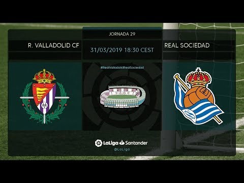 Calentamiento R. Valladolid CF vs Real Sociedad