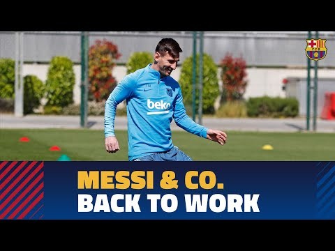 Nine Barça internationals return to training