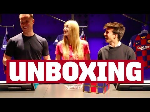 UNBOXING the NEW BARÇA KIT 2019/2020 with TER STEGEN and RIQUI PUIG