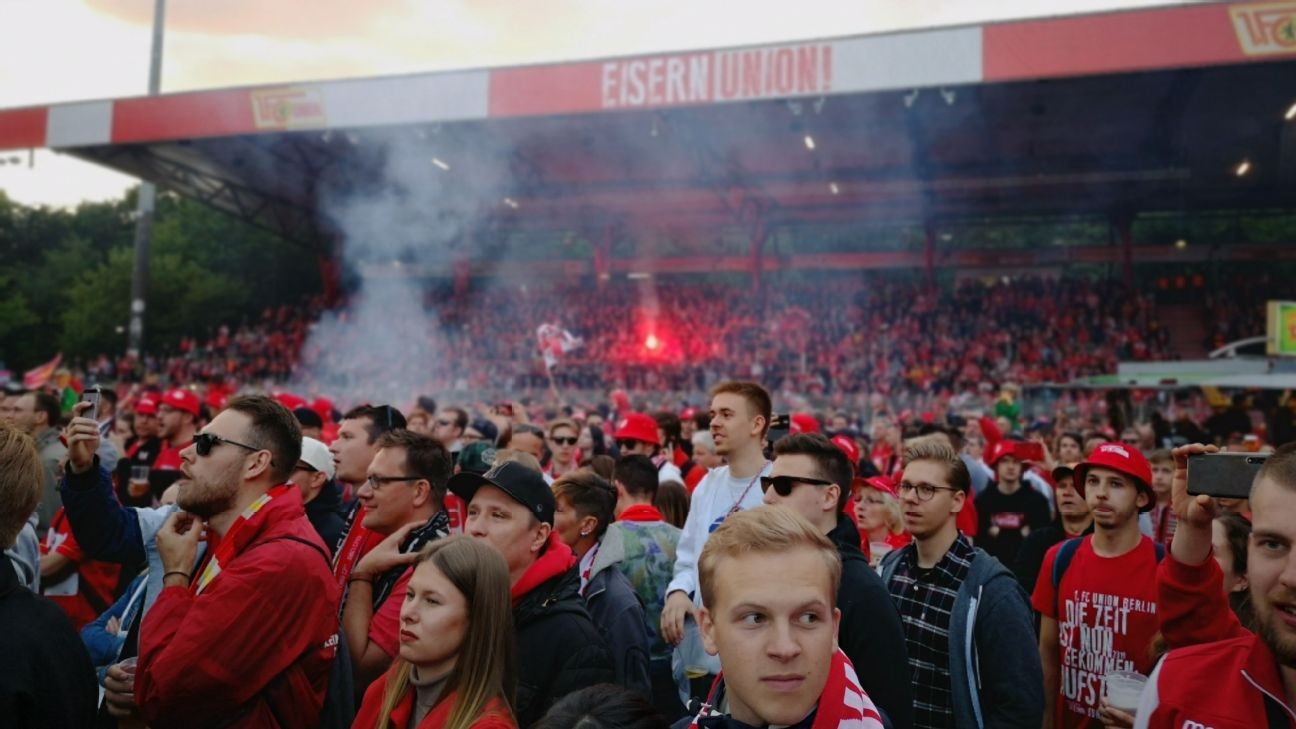 Inside Union Berlin's raucous two-day promotion party after reaching Bundesliga for first time