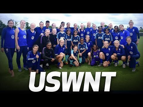 TOTTENHAM HOTSPUR WOMEN MEET U.S. WOMEN'S NATIONAL TEAM AT HOTSPUR WAY | #FIFAWWC