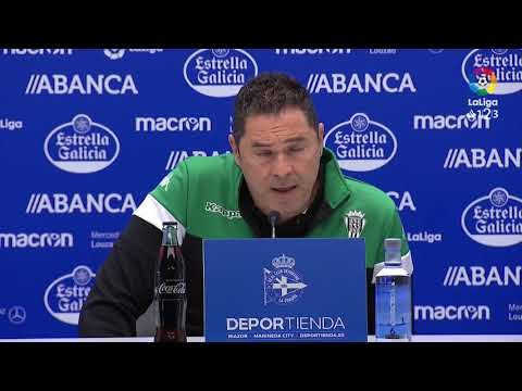 Rueda de prensa de Rafa Navarro tras el RC Deportivo vs Córdoba CF (2-0)