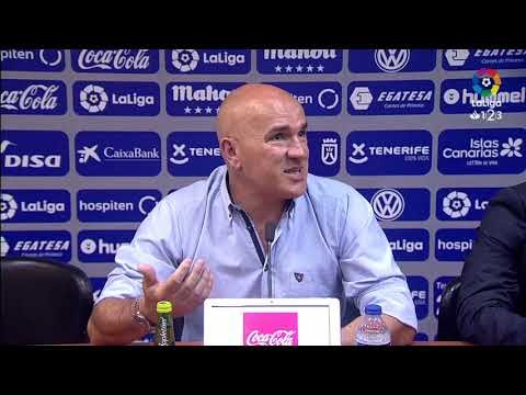 Rueda de prensa de Luis César Sampedro tras el CD Tenerife vs Real Zaragoza (1-0)