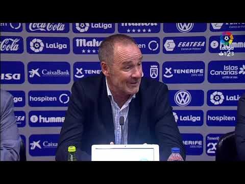 Rueda de prensa de Víctor Fernández tras el CD Tenerife vs Real Zaragoza (1-0)