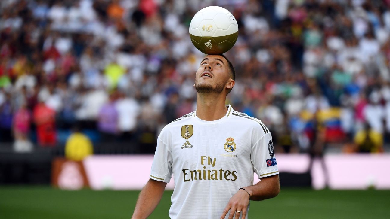 Real Madrid unveil Hazard before thousands of fans