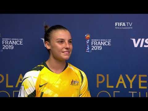 Chloe Logarzo – Player of the Match – Australia v Brazil