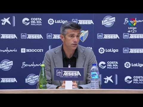 Rueda de prensa de Pep Martí tras el Málaga CF vs RC Deportivo (0-1)