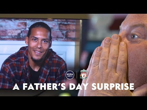 A Father's Day SURPRISE from Van Dijk, Henderson & Robertson | NIVEA MEN reward three champion dads