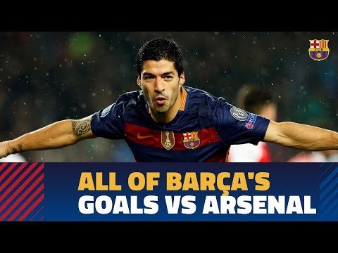Every single Barça goal against Arsenal