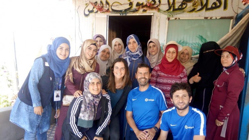 LaLiga rolls out football-based socio-educational project at Zaatari refugee camp in Jordan