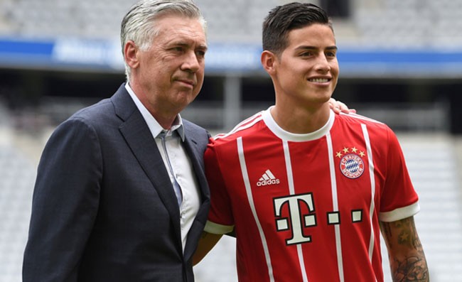 Napoli president backs Ancelotti over Rodriguez signing