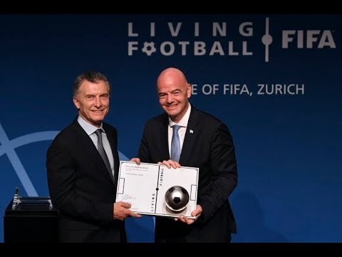 Mauricio Macri at the Home of FIFA