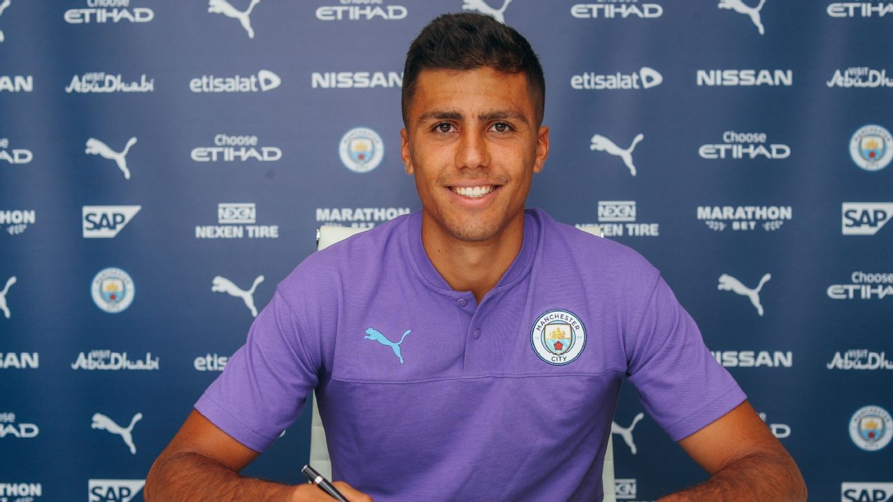 Man City make ¬70m Rodri their record signing