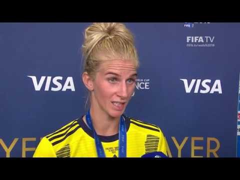 Sofia Jakobsson – Player of the Match – England v Sweden